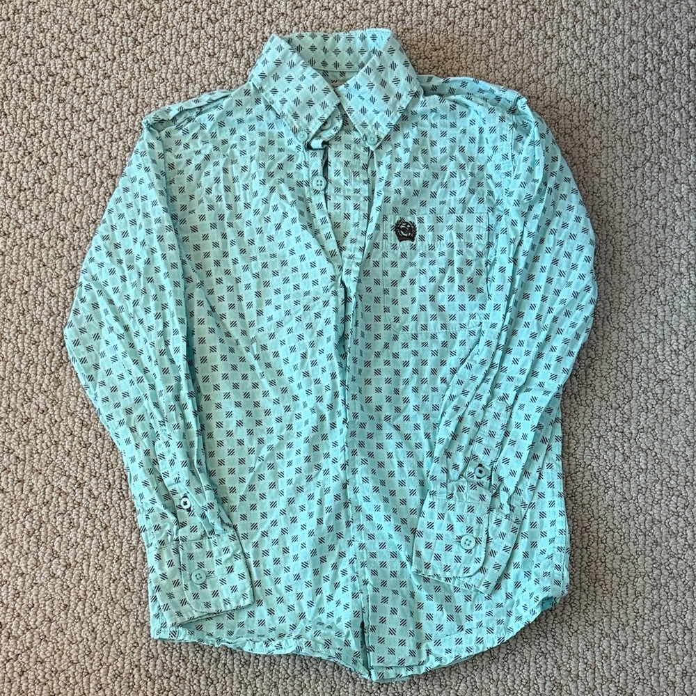 Cinch Kids Light Blue Button Down Shirt